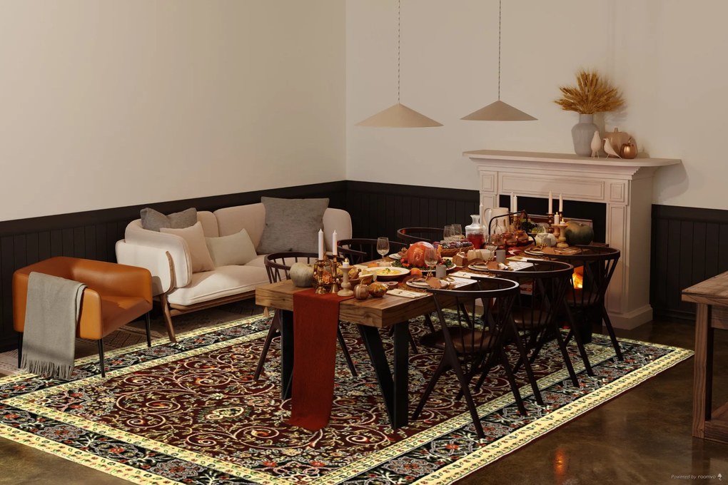 Berfin Dywany, Kusový koberec Anatolia 5858 B (Red), 100x200, červená, chodba / predsieň