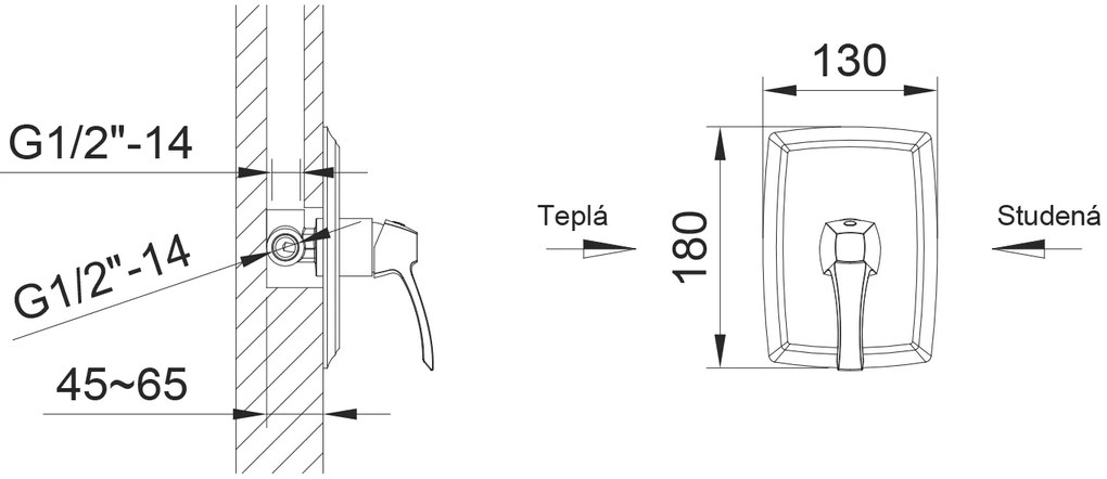 Sapho Sapho, DREAMART podomietková sprchová batéria, 1 výstup, chrómová, DA041