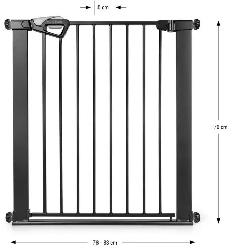 Bezpečnostná zábrana GUARDY na schody, čierna