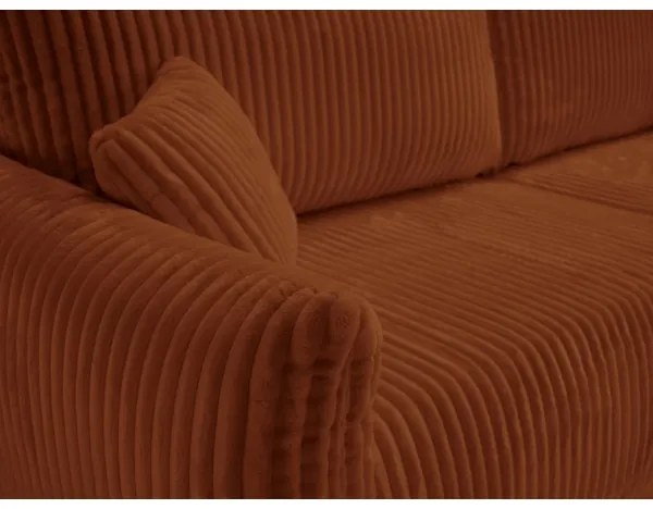 Rozkladacia dvojmiestná pohovka FRIDA hnedá