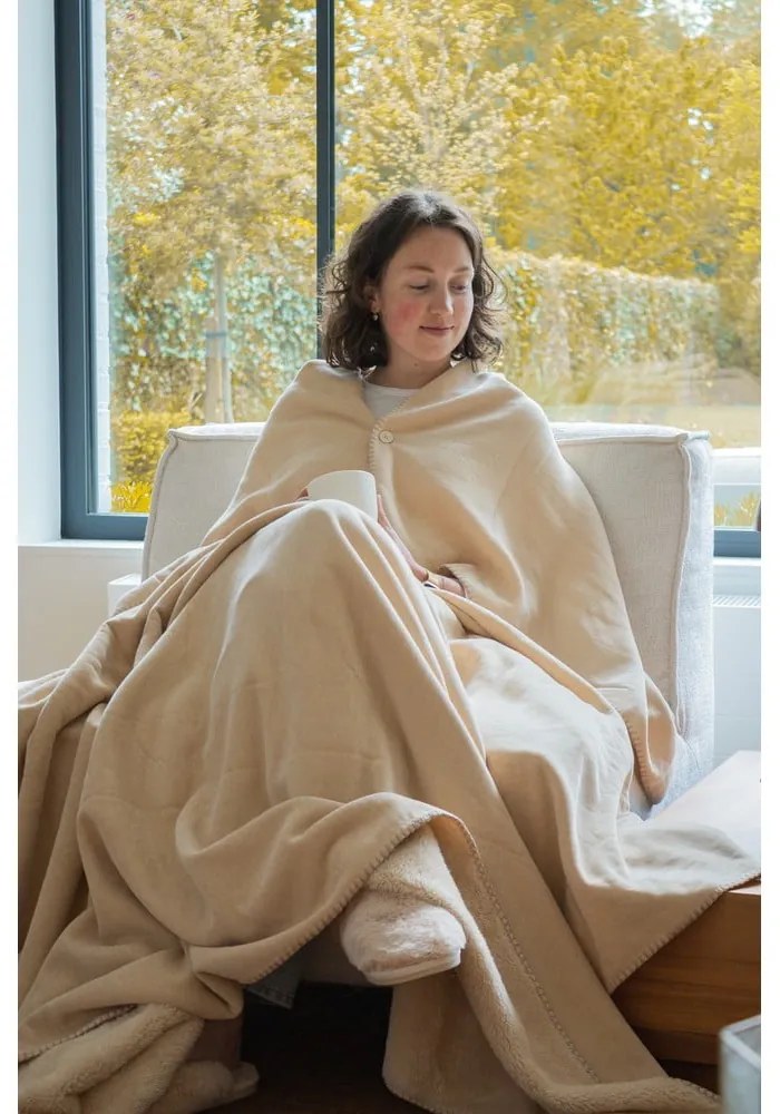 Slonovinová deka z mikroplyšu 150x200 cm Tomo – Tiseco Home Studio