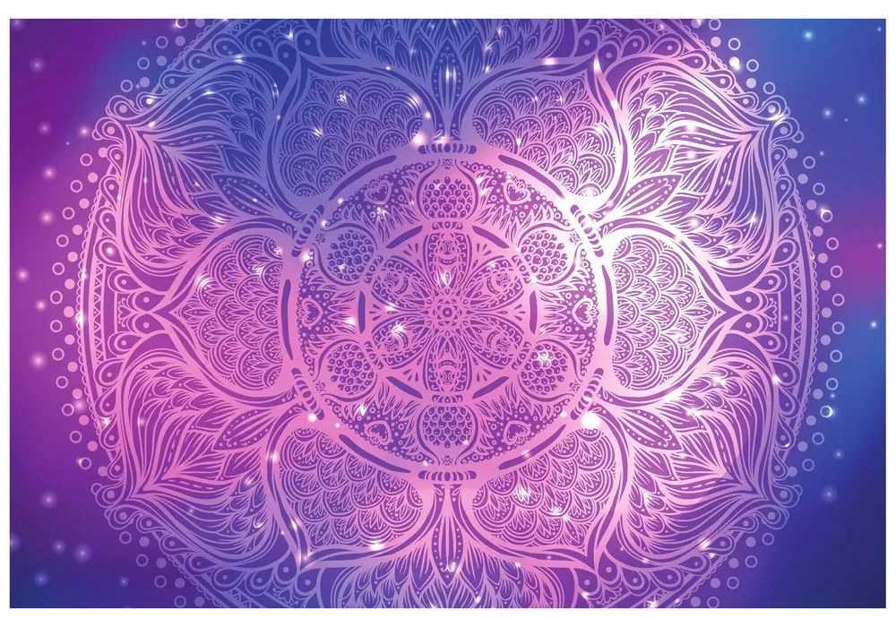 Tapeta indická Mandala s galaktickým pozadím