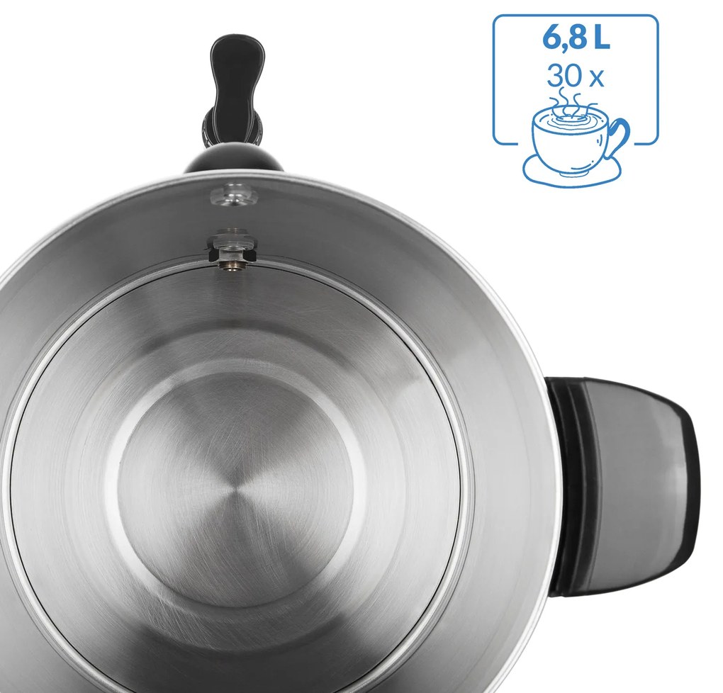 Jurhan Varič na víno/čaj COZY, 6,8l, strieborná