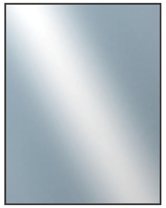 DANTIK - Zrkadlo v rámu, rozmer s rámom 70x90 cm z lišty Hliník hnedá (7001022)