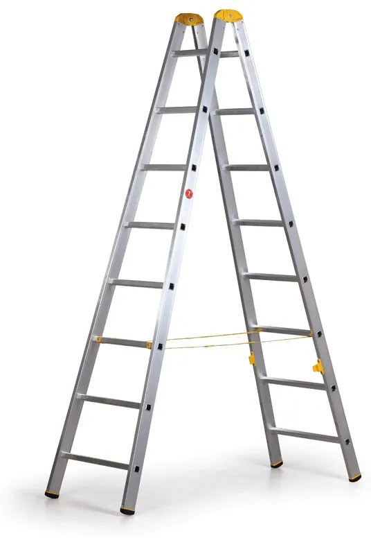 Hliníkové štafle ALVE FORTE, 2x8 priečok, výška 2,29 m