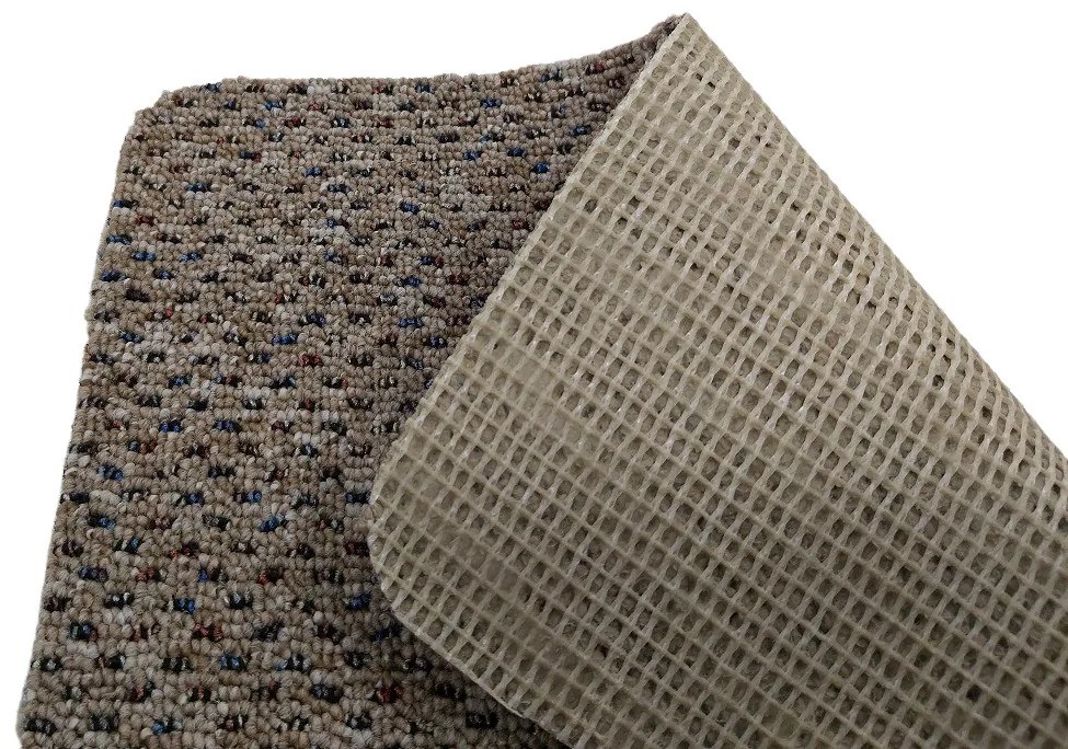 Timzo, Koberec metráž New Techno 3514 sv. béžové, na mieru, šíře 4m, béžová, ab (mriežka), chodba / predsieň