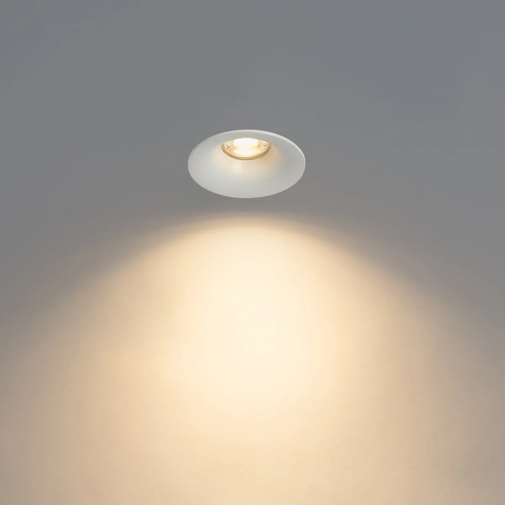 Sada 6 vstavaných bodových svetiel bielych GU10 50 mm - Gijs