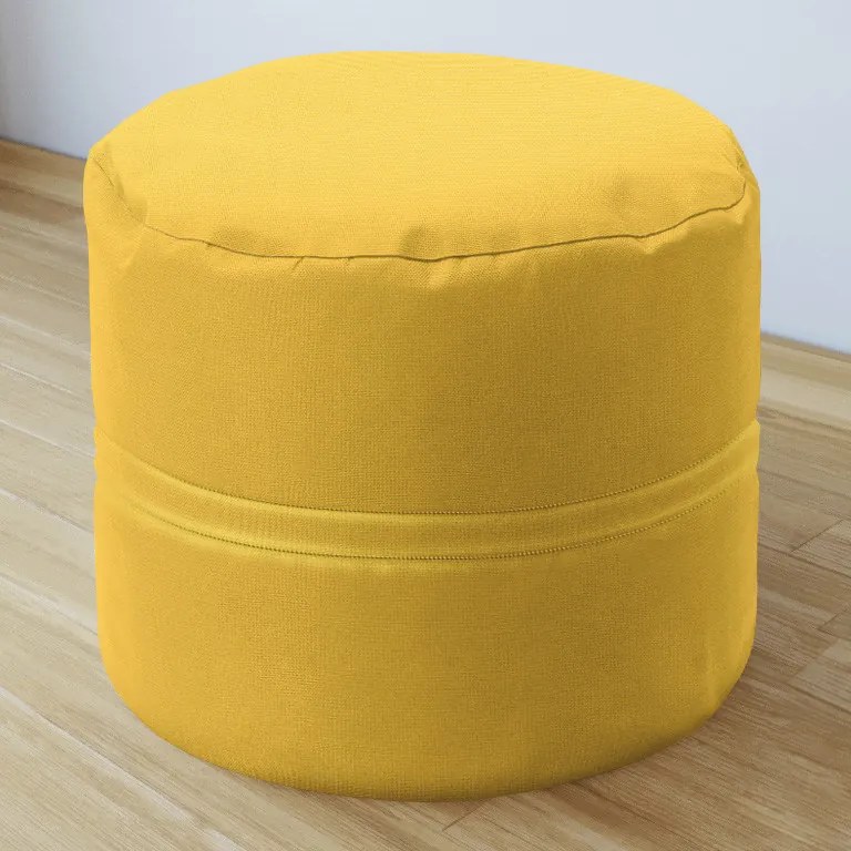 Goldea sedacie bobek 50x40cm - loneta - sýto žltý 50 x 40 cm