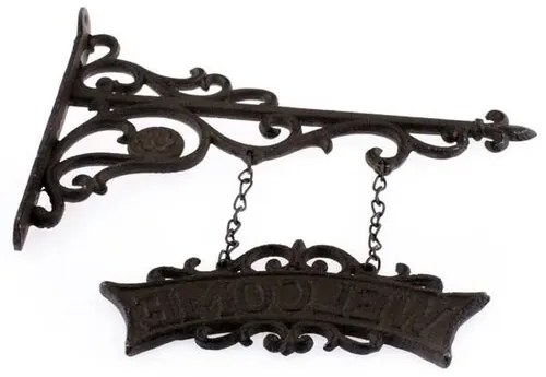 Liatinový nápis Welcome, 27,5 x 26 x 3,8 cm