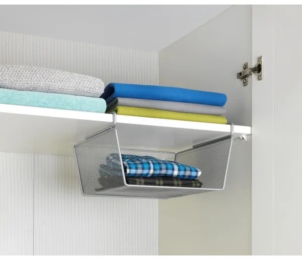 WENKO 53142100 - Košík 27,5x28 cm strieborný