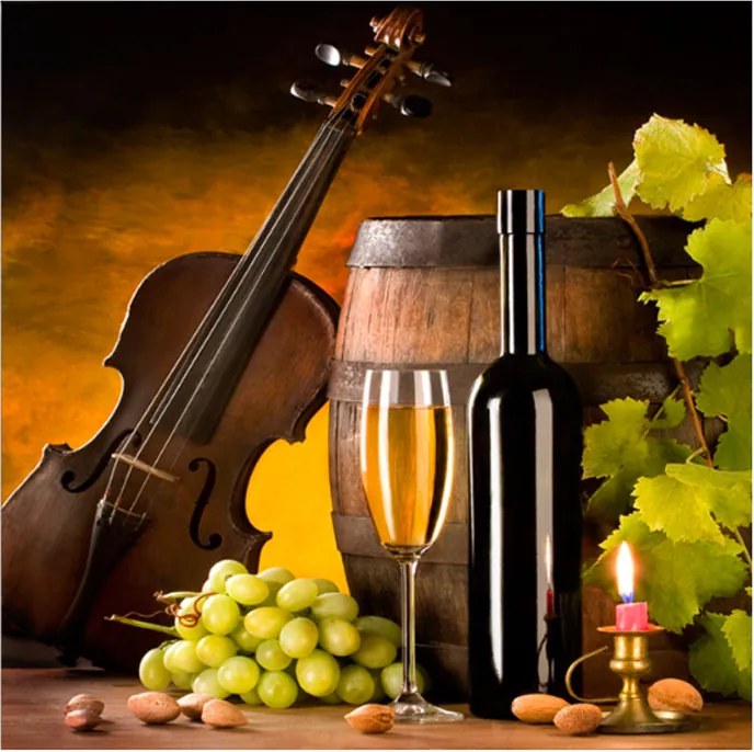 Obraz na skle Styler - Wine Wine 1 - 30x30 cm