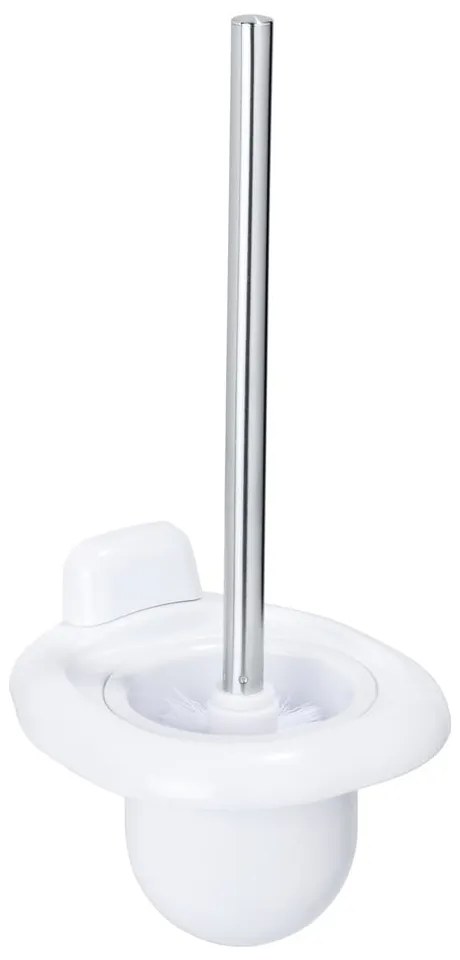 Biela nástenná plastová WC kefa Pure – Wenko