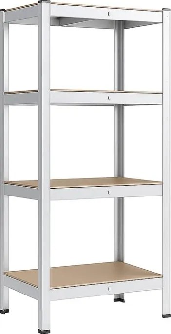 Regál 180x90x30 cm pozinkovaný 4-policový, nosnosť 700 kg
