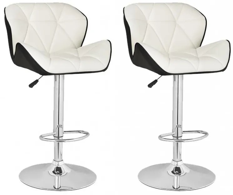 2x Barová stolička Hawaj CL-3227 | biela / čierna
