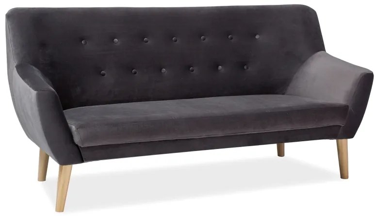 Sivá 3miestna pohovka NORDIC 3 VELVET