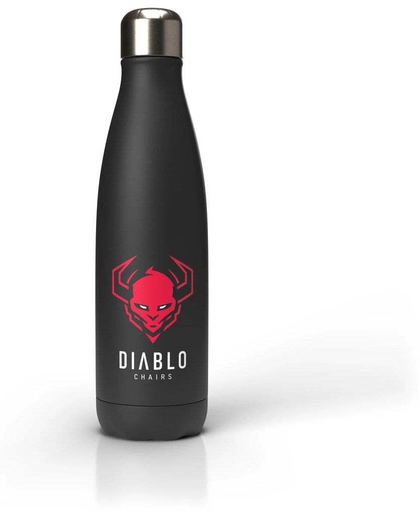 Termo fľaša Diablo Chairs, čierna