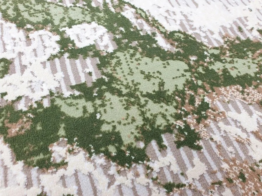 DC Koberec Exclusive 193 krémová zelená Rozmer: 160×220 cm