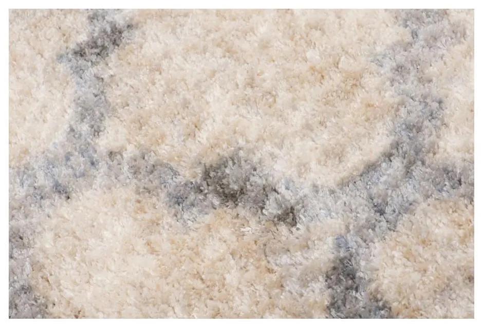 Kusový koberec shaggy Deniz krémový 160x229cm