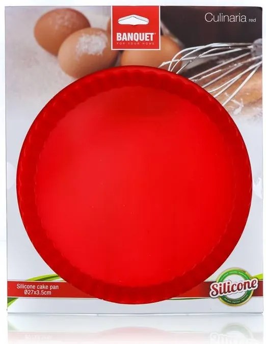 Forma na koláč Culinaria 27x3,5 cm, červená