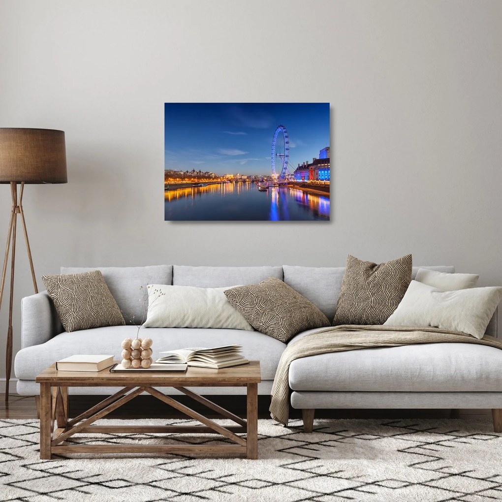 Sklenený obraz London Eye (70x50 cm)