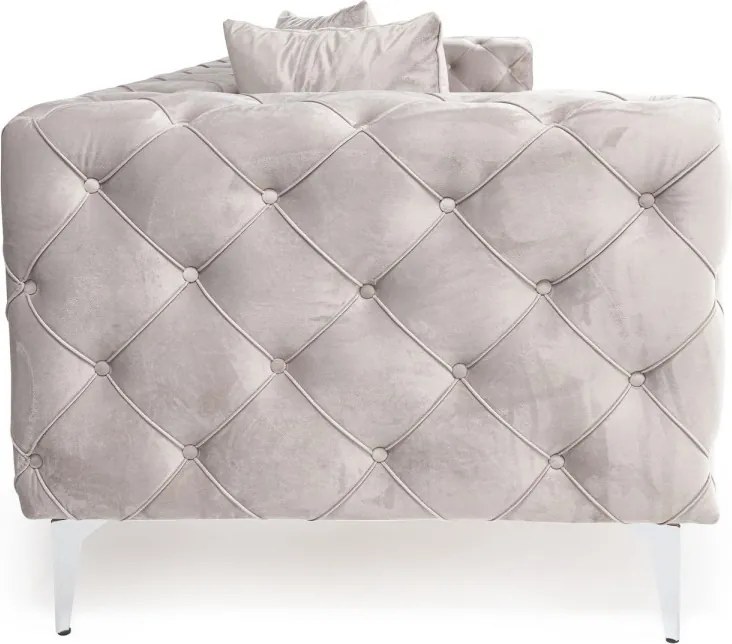 Čtyřmístná pohovka Como 344 cm šedá