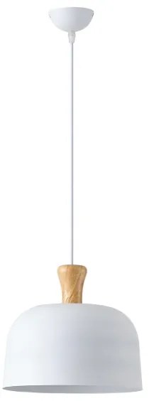 Luster na lanku 1xE27/15W/230V biela pr. 27 cm