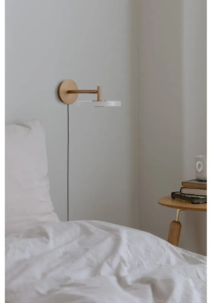 Krémovobiele LED nástenné svietidlo so stmievačom ø 15 cm Asteria Wall Short – UMAGE