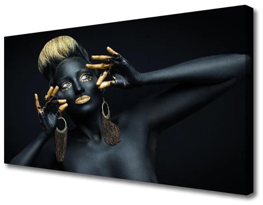 Obraz Canvas Žena farba človek 100x50 cm