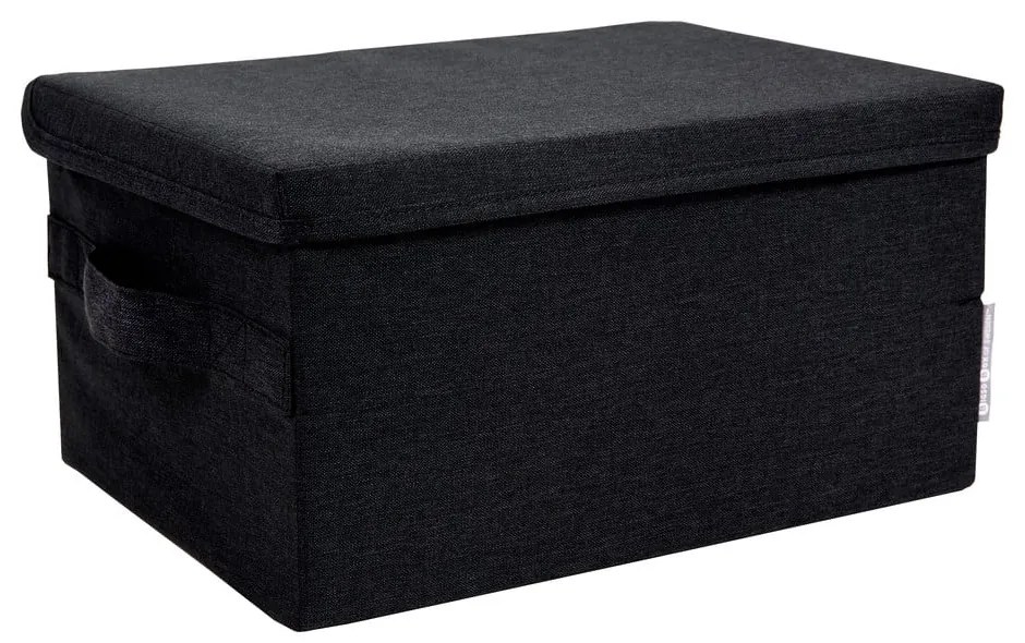 Čierny látkový úložný box s vekom 34x45x25 cm Soft Storage – Bigso Box of Sweden
