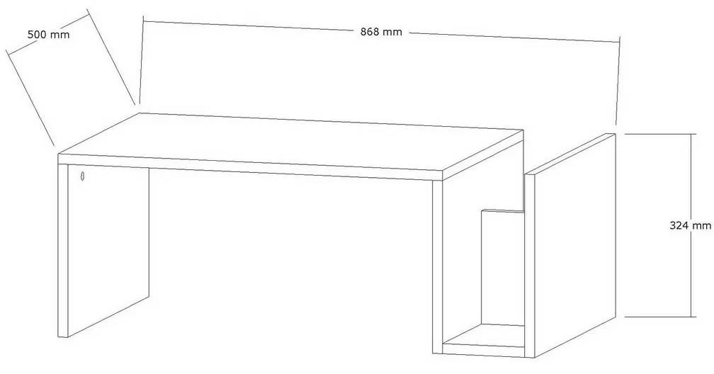 Konferenčný stolík Memo White