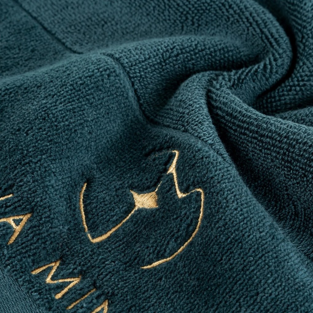 BAVLNENÝ UTERÁK EVA MINGE GAJA 30X50 CM TMAVOZELENÁ