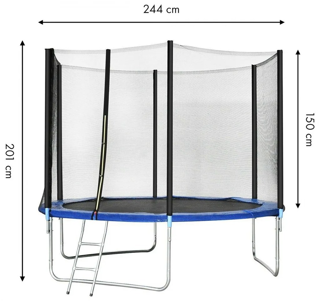 Záhradná trampolína 244 cm s rebríkom