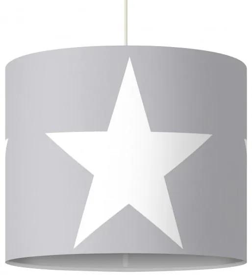 Závestný designový luster Biele hviezdy