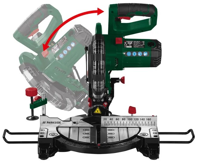 Parkside® Skracovacia a pokosová píla PKS 1500 C4 (100376516)