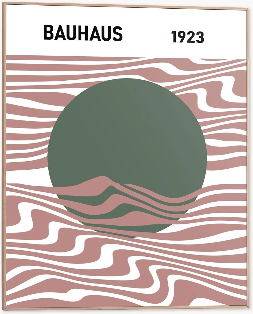 Nástenná dekorácia v ráme Bauhaus