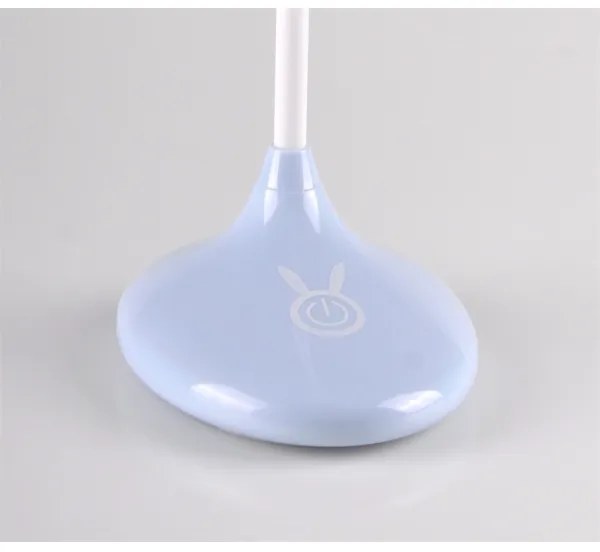 LED Detská dotyková lampička RABBIT LED/0,4W/5V 3000/6500K modrá + USB