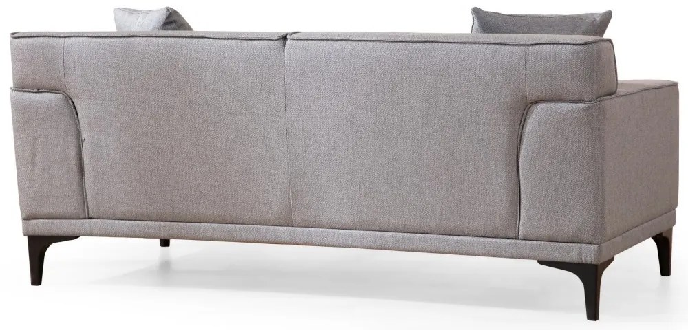 Dvoumístná pohovka Petra 163 cm světle šedá