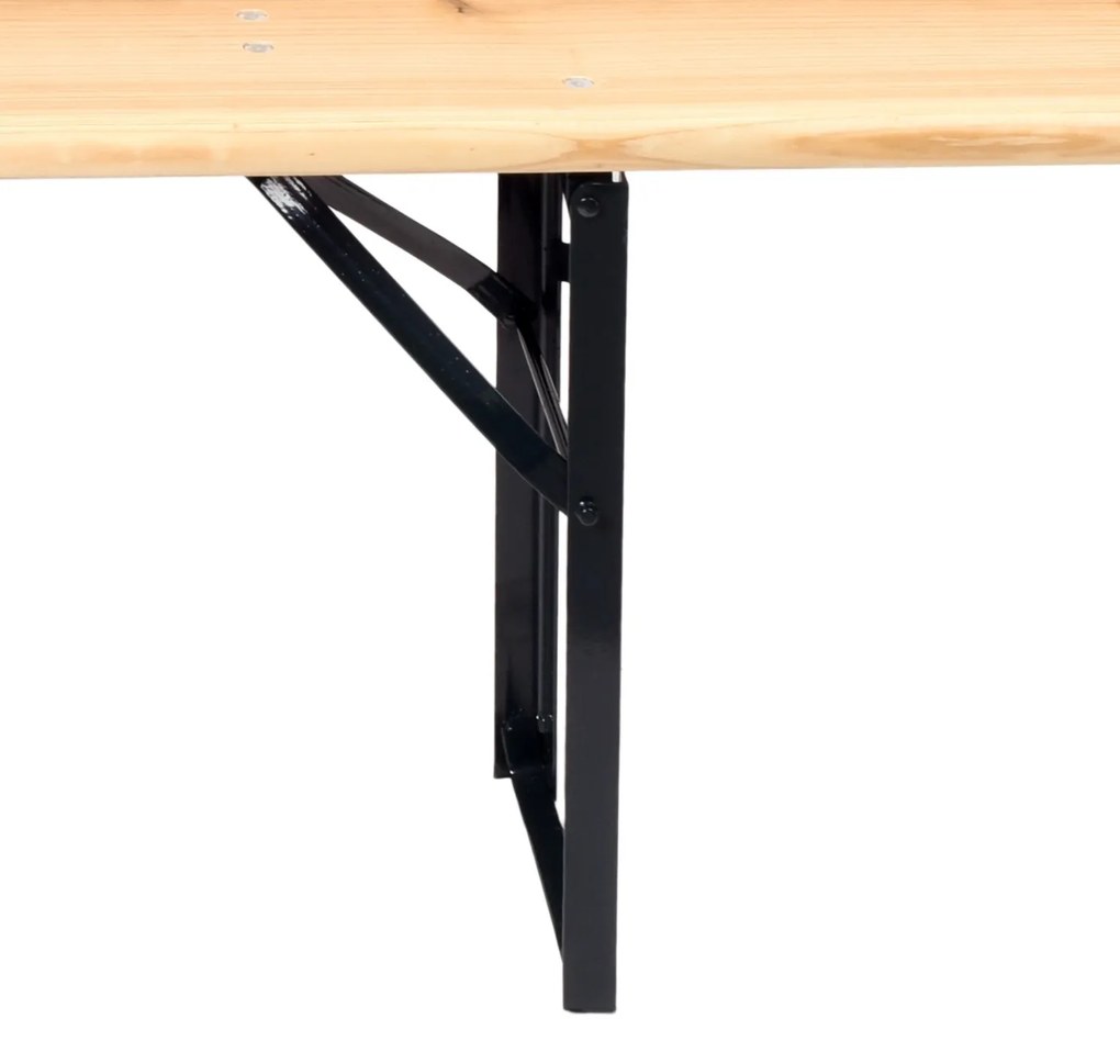 Súprava záhradného nábytku LAGER z masívu hnedá