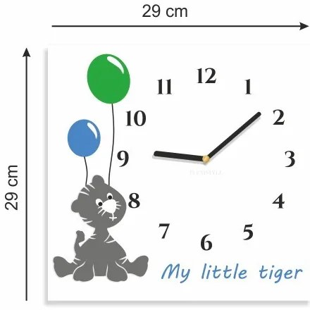 Detské hodiny My Little Tiger Modrá