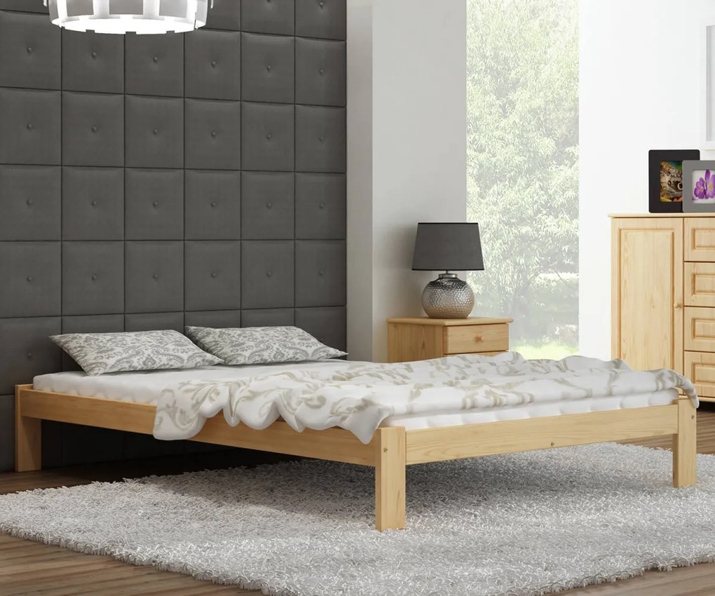 Posteľ borovica nie je lakovaná Anzu VitBed 120x200cm | AMI Nábytok