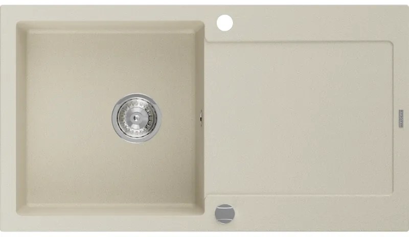 Mexen Leo - drez granitový 90x50cm, 1-komorový, béžová, 6501901010-69