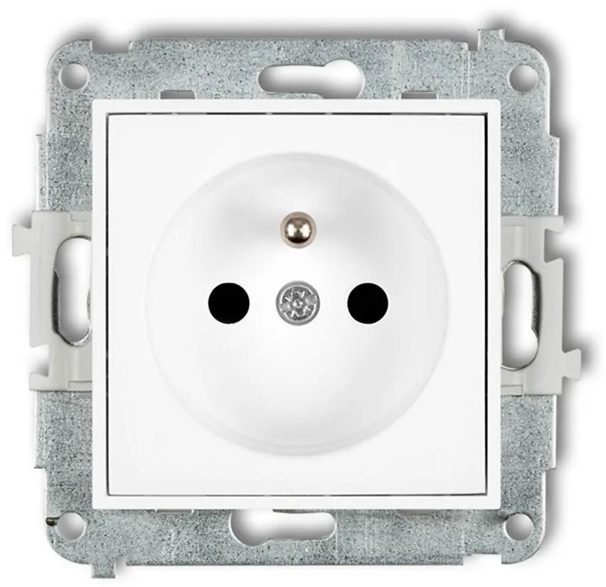 Zásuvka jednoduchá Z/U biela MGP-1ZP mini