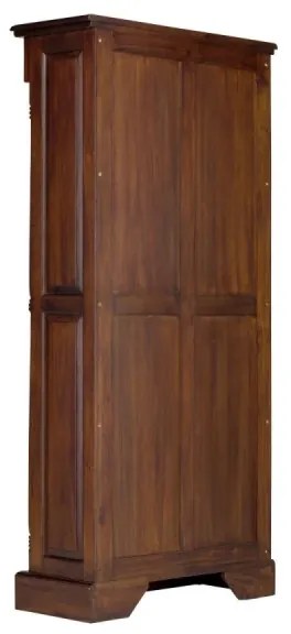 furniture-nabytek.cz - Masívna knižnica Cambridge II z mahagónu, lakovaná, hnedá – 85×36×180 cm