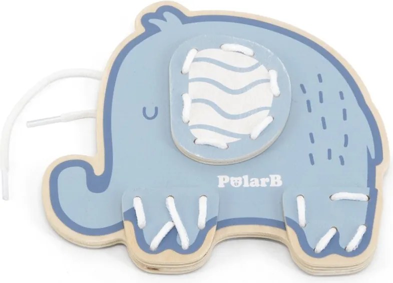 PolarB prepletanie zvieratiek – vzdelávacia drevená hračka