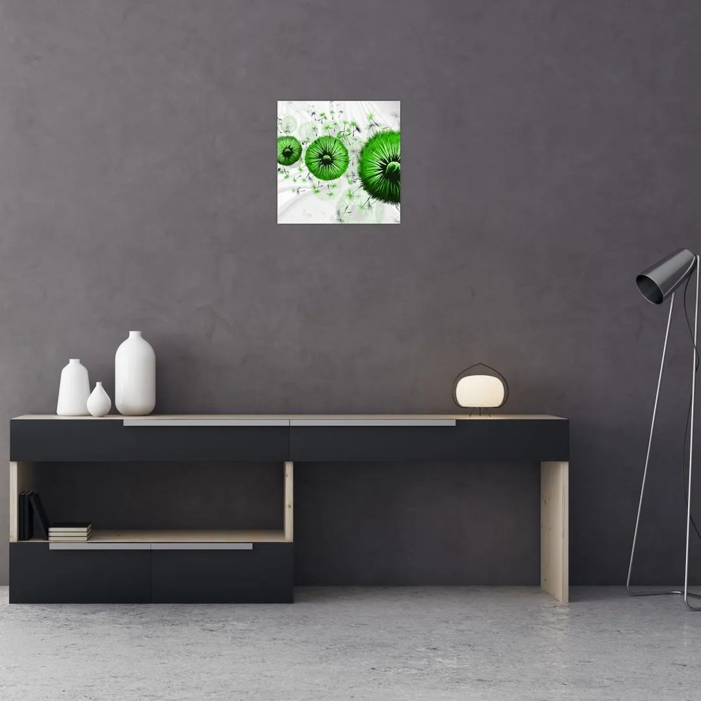 Obraz púpav na stenu