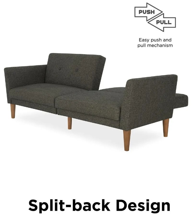 Sivá rozkladacia pohovka 205 cm Regal - Novogratz