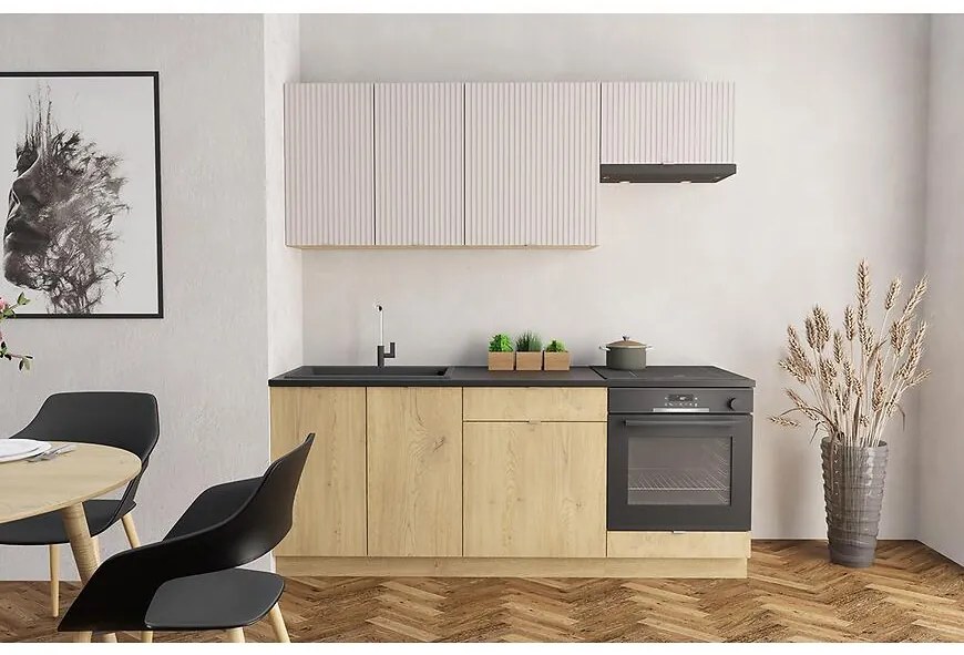 Kuchynská linka Sofia 2,0 Bez/Dub Cremona