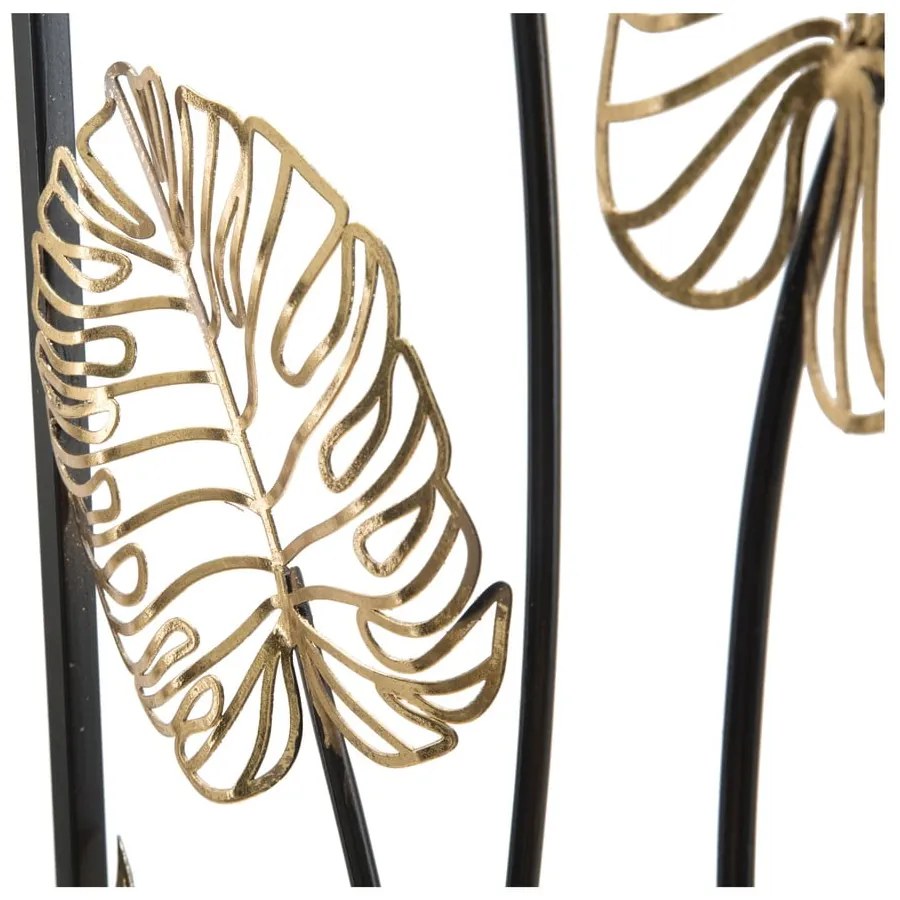 Kovová závesná dekorácia so vzorom listov Mauro Ferretti Luxy -A-, 31 x 90 cm