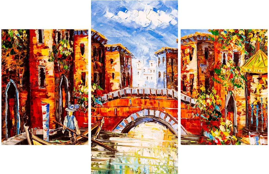 Obraz - Olejomaľba mesta III. (90x60 cm)