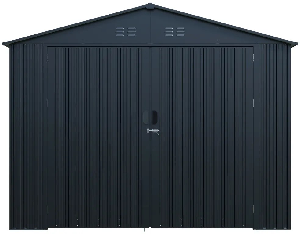 Plechová garáž BestBerg AG-18A / 18 m² / 602 x 300 x 232 cm / sivá